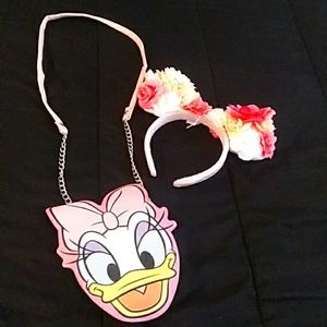Daisy Duck cross body with Beautiful Flower Ears